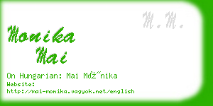 monika mai business card